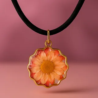 گردنبند رزینی بابونه نار