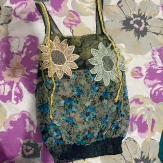 تاپ طرح آفتابگردون جین