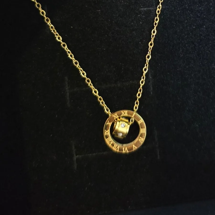 گردنبند استیل آبکاری طلا