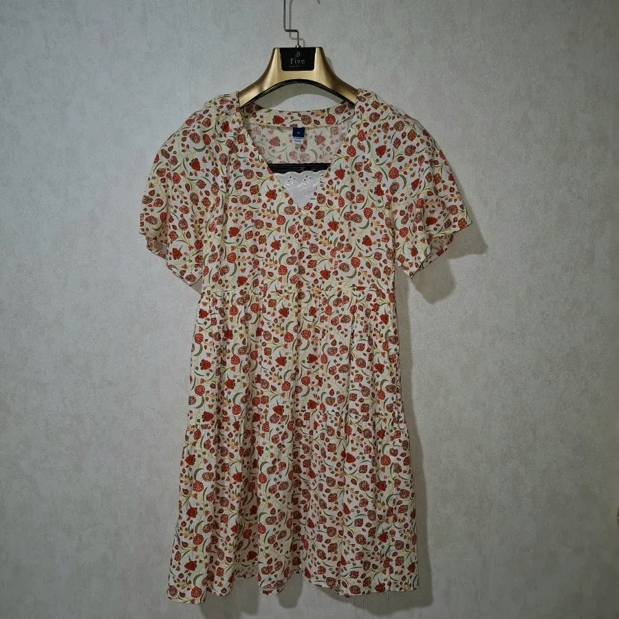 پیراهن بلند فانتزی گل ریز