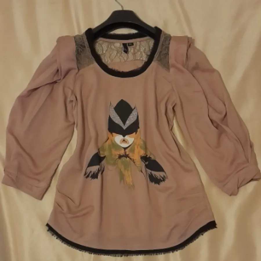 بلوز برند رنگ نسکافه ای