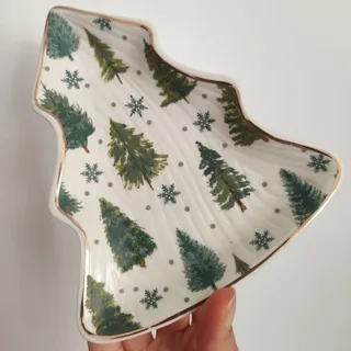 بشقاب کاج کریسمسی