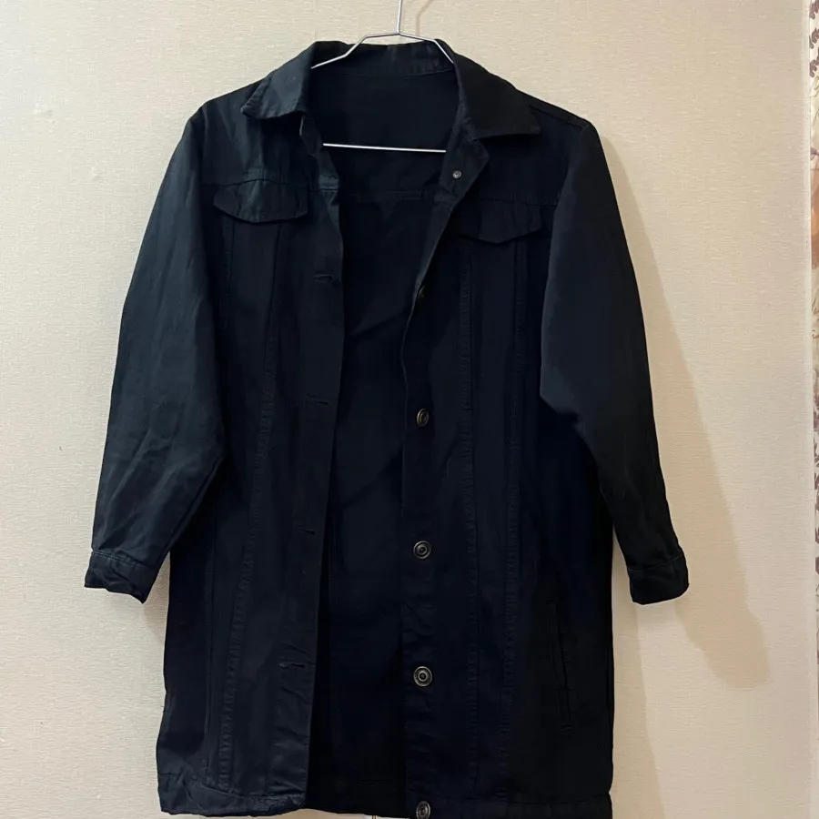 کت جین مشکی بلند