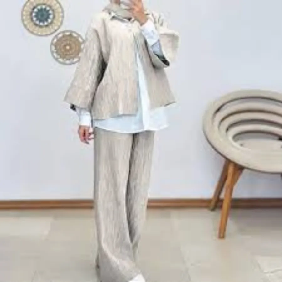 ست کرم پلیسه نخی نو