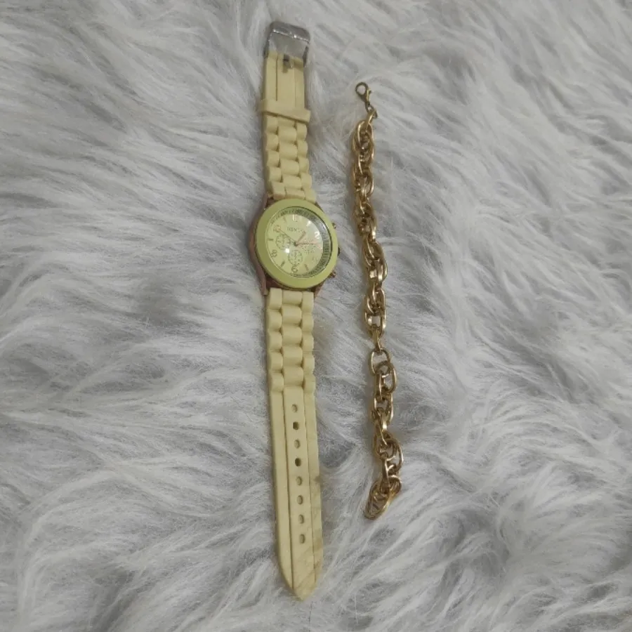 ست ساعت بند سیلیکونی جنوا