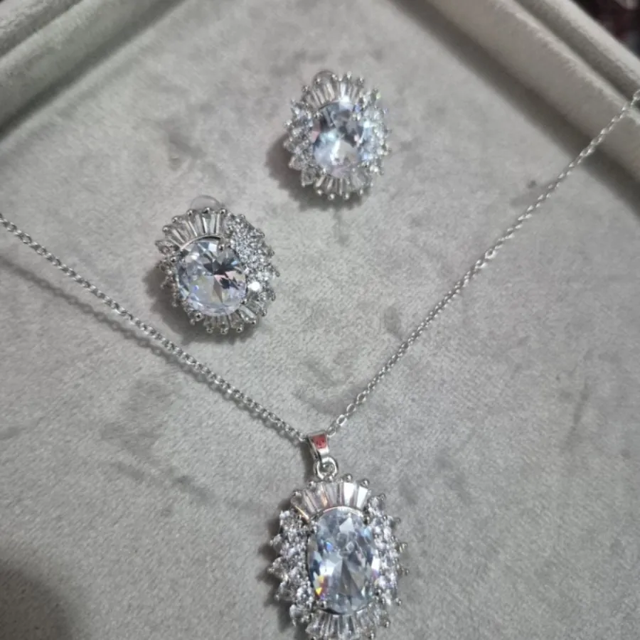 نیم ست فول نگین