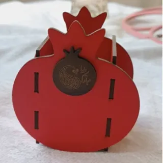 جا قلمی چوبی طرح انار