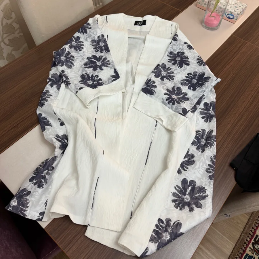 مانتو بلند سفید