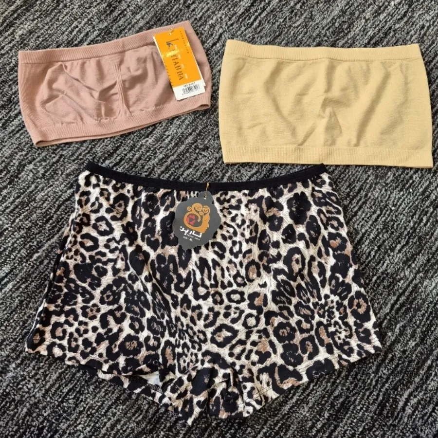 ست نیمتنه کرم و پلنگی