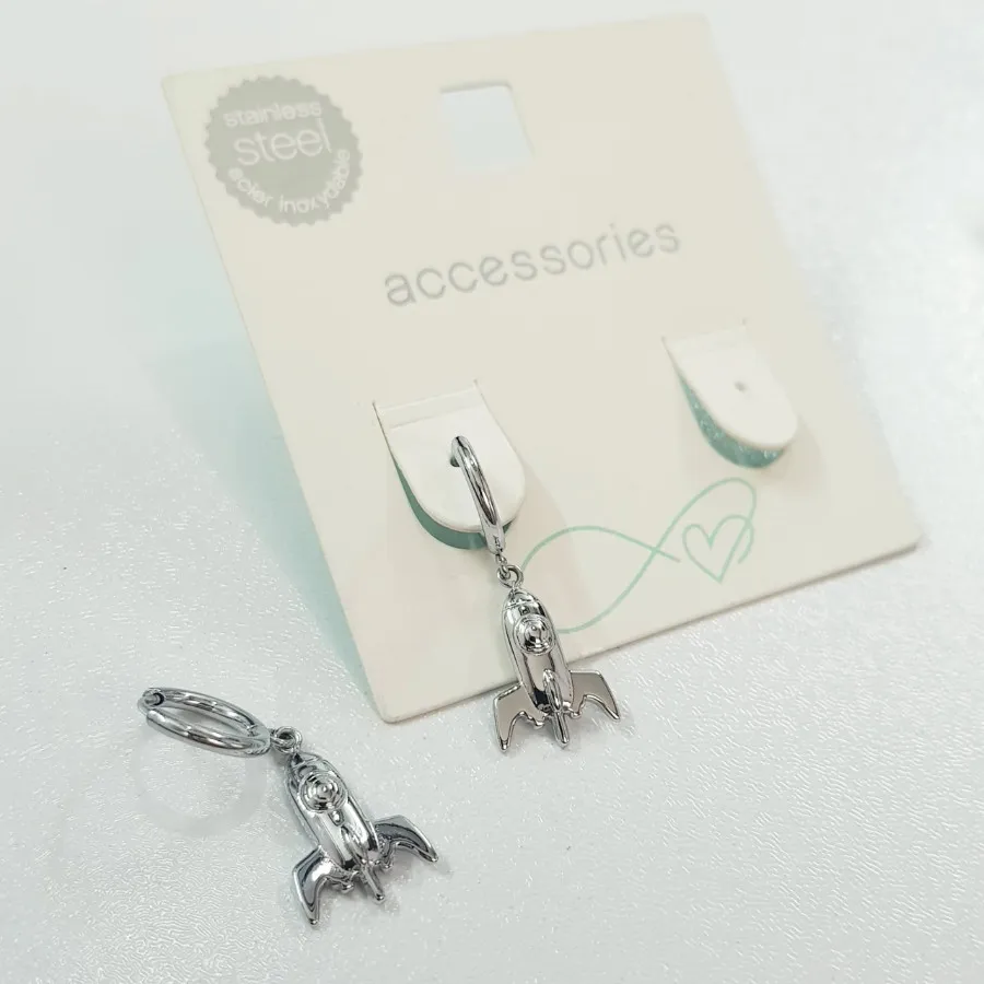 گوشواره قفلی استیل موشکی