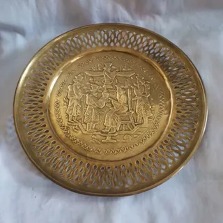 سینی برنجی آنتیک