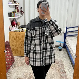 ترنچ کت چهار خانه