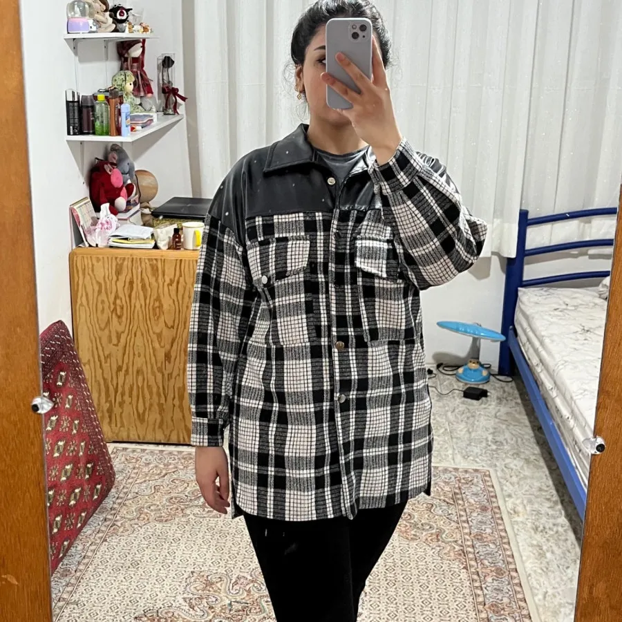 ترنچ کت چهار خانه