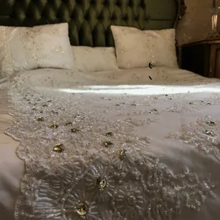 روتختی سفید عروس دانتل