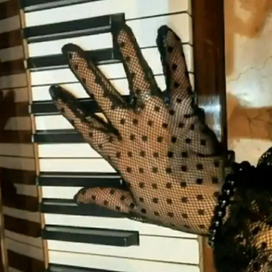 دستکش خالخالی توری