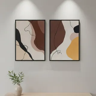 تابلو نقاشی ست دوتایی