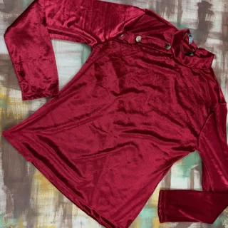 بلوز مخمل سرخ یلدا