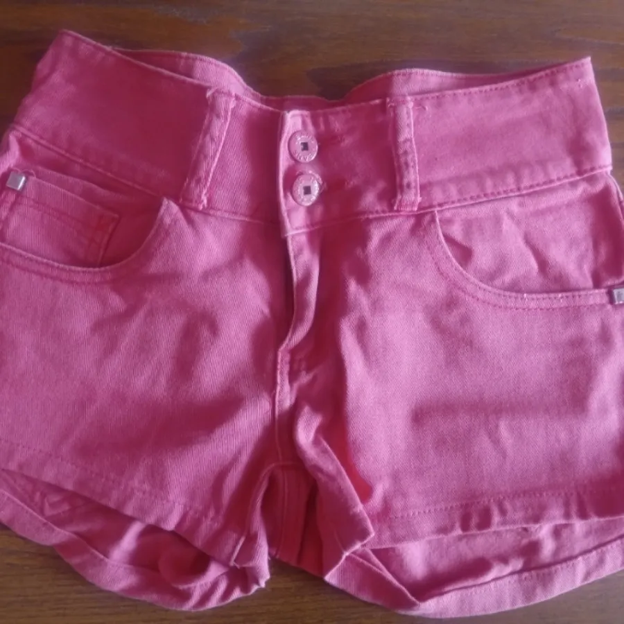 شلوارک جین صورتی