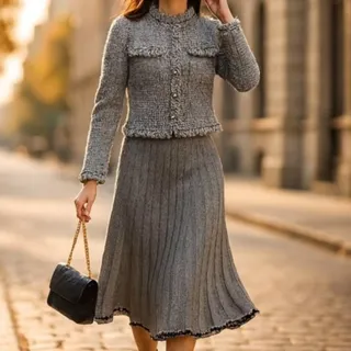 کت و دامن پاییزه کاملا نو