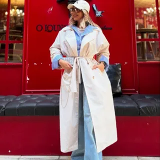 ترنچ کت بارانی بلند