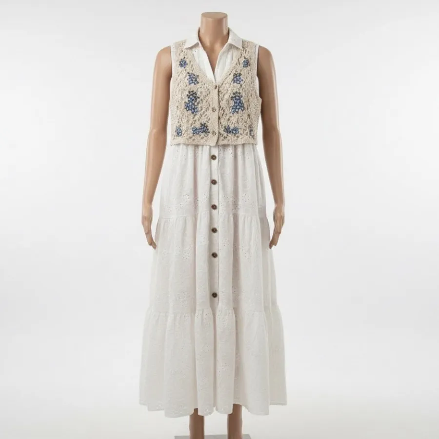 پیراهن خامه دوزی