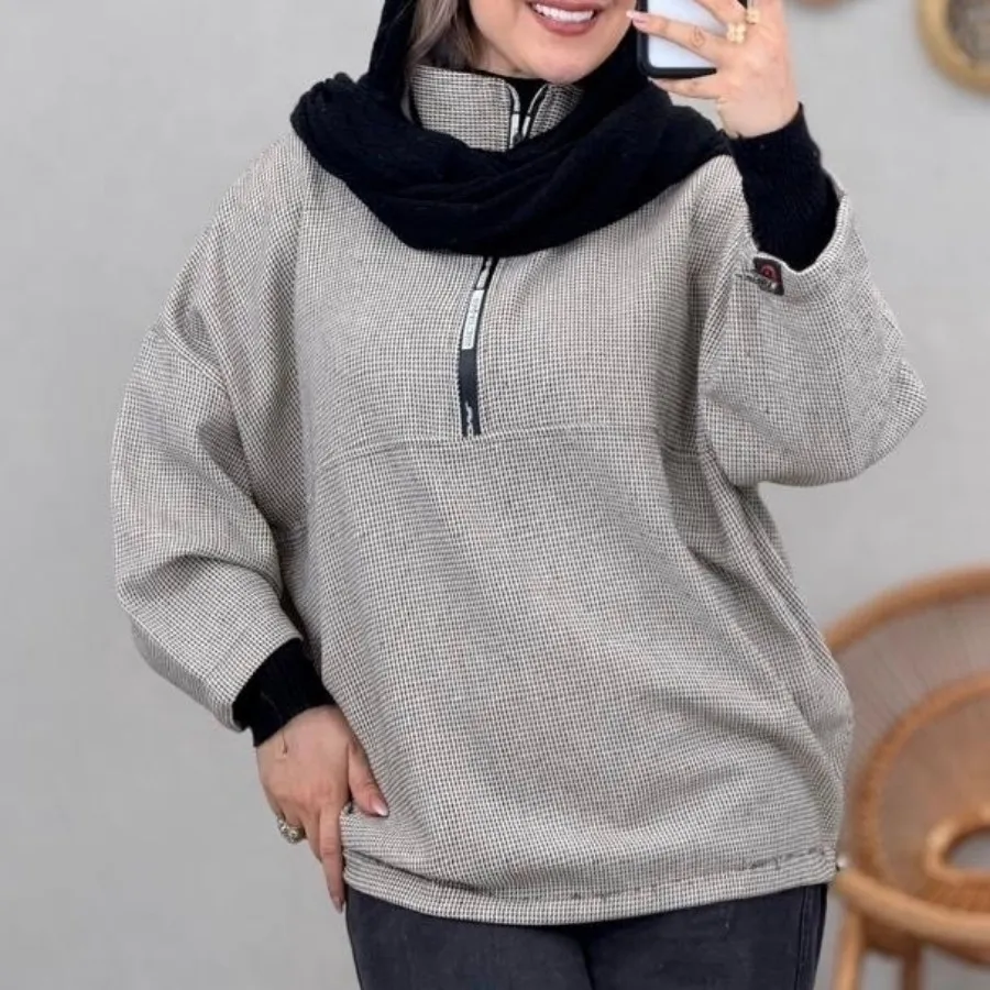 هودی نیم زیپ شبنم