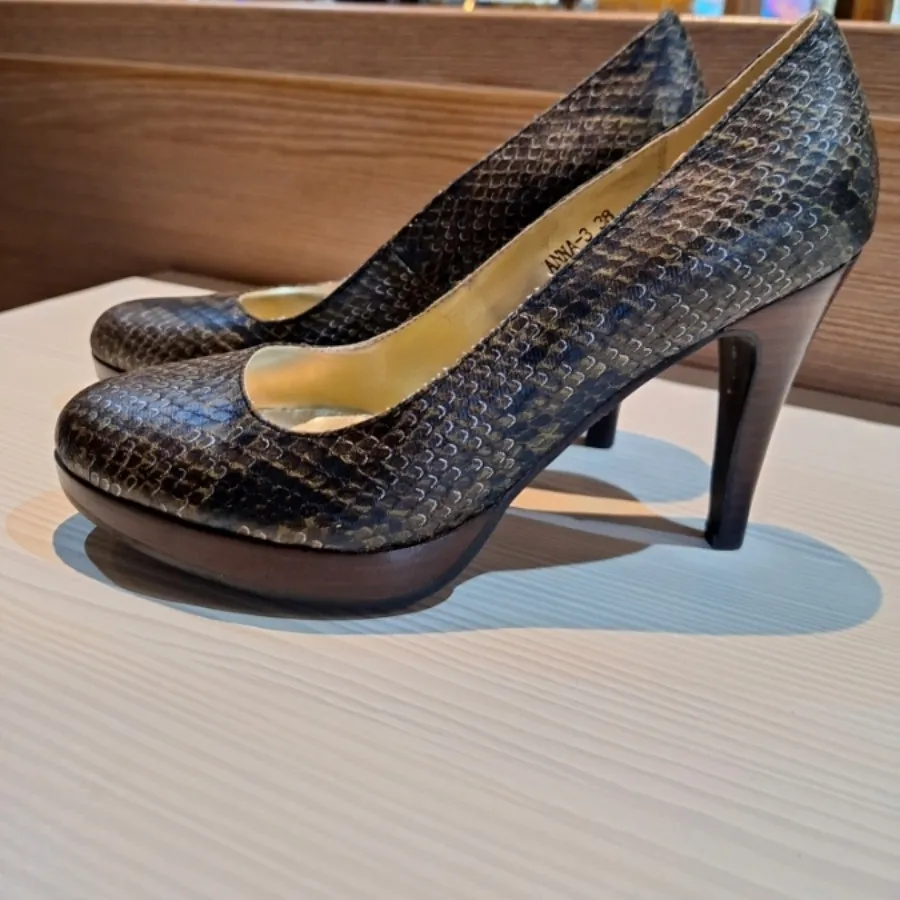 کفش پاشنه بلند پوست ماری