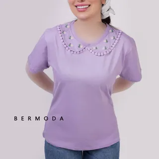 تیشرت گلدوزی یقه ب ب