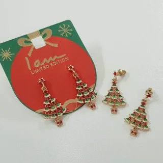 گوشواره کاج نگین دار