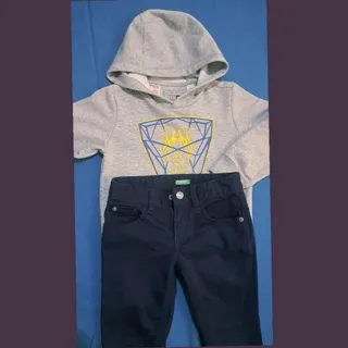 هودی شلوار کتان بچگانه