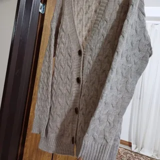 کت بافت دکمه دار