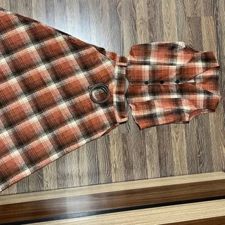 جلیقه و دامن پشمی نرم