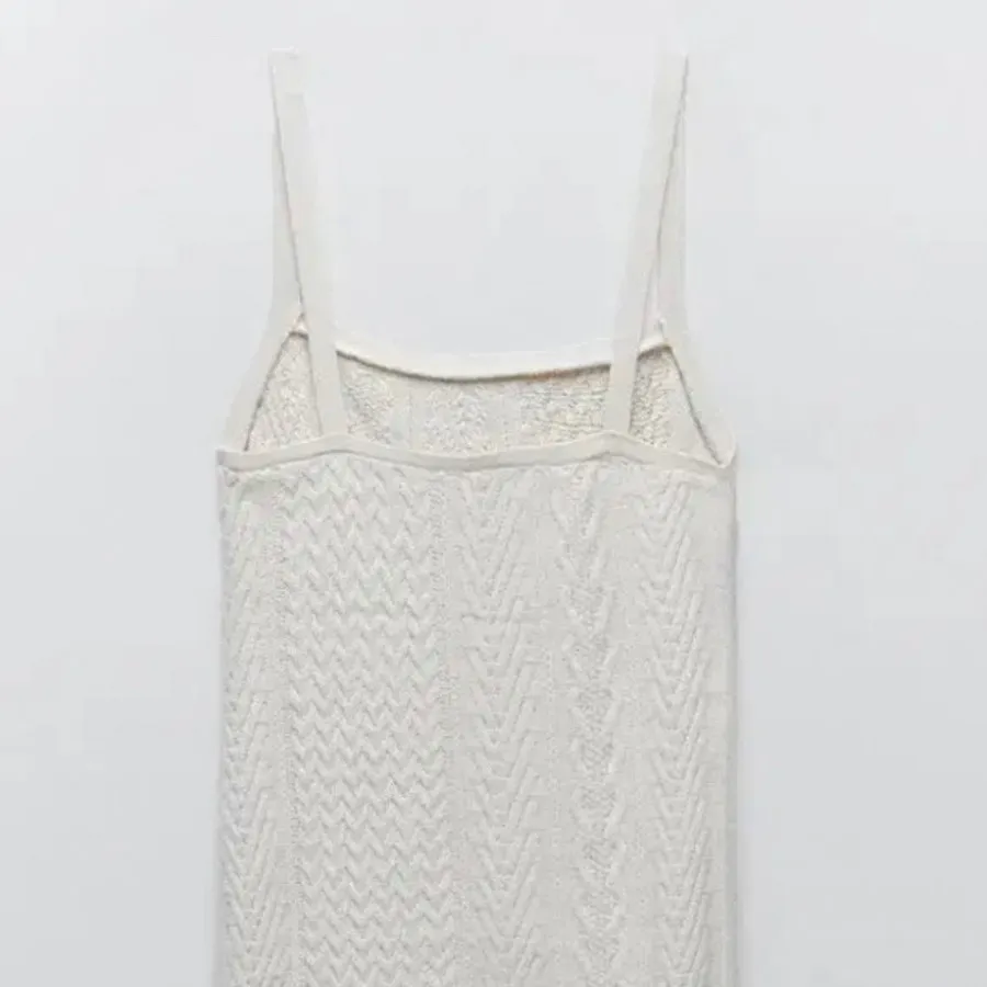 پیراهن بافت کرم zara