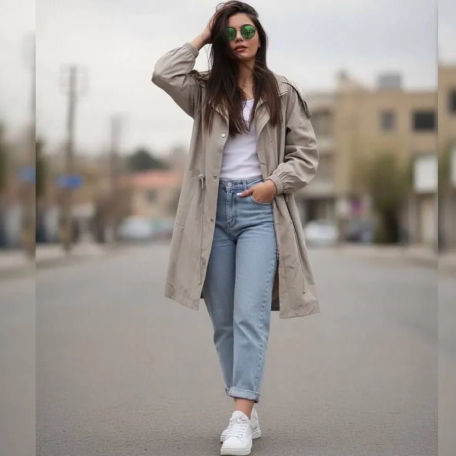 ترنچ کت بارانی کُره ای