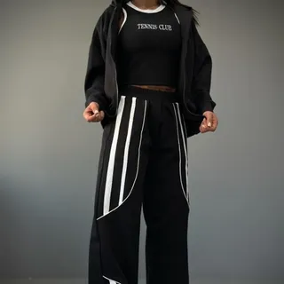 کراپ+سوییشرت+شلوار