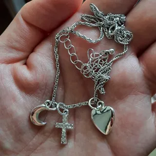 گردنبند آبکاری نقره i am