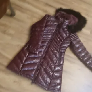 کاپشن زرشکی براق ترک