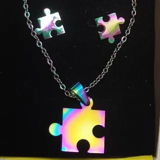 نیم ست پازلی رنگ هولوگرام