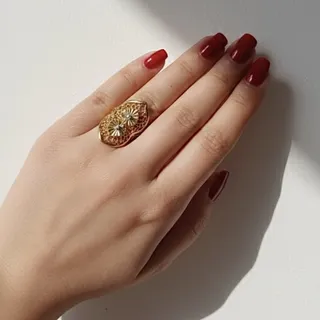 انگشتر آبکاری طلا