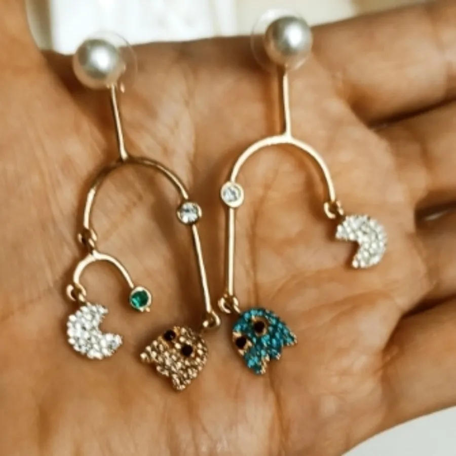 گوشواره میخی مرواریدوعروس