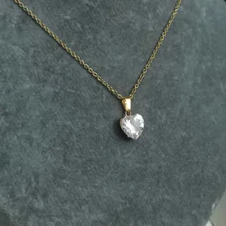 گردنبند تک نگین جواهر