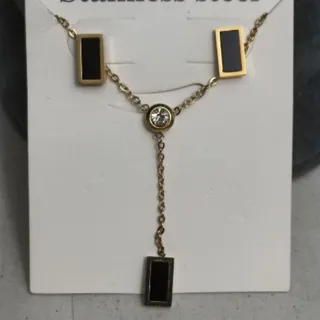 نیم ست استیل کپی طلا