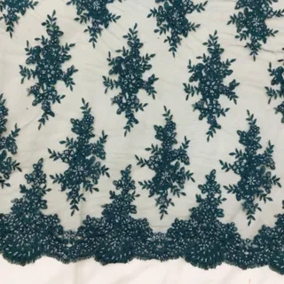 پارچه  تور  کار شده