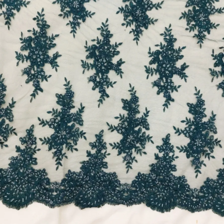 پارچه  تور  کار شده