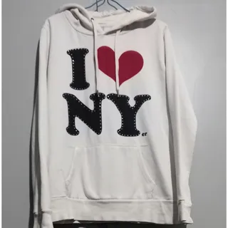 هودی  سفید طرح دار