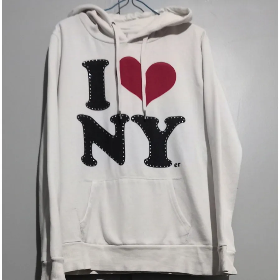 هودی  سفید طرح دار