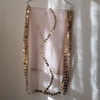 شال توری پولکی