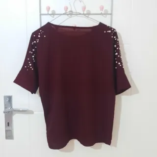 شومیز مجلسی زرشکی