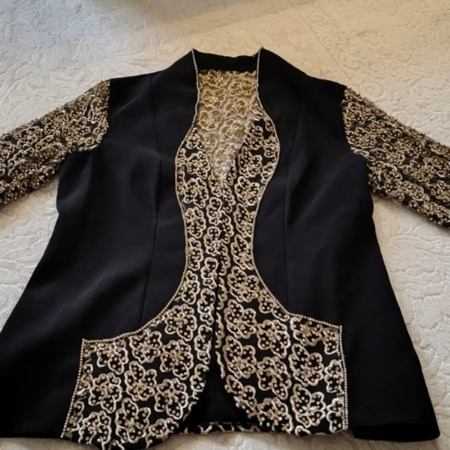 کت مجلسی سنگ دوزی شده