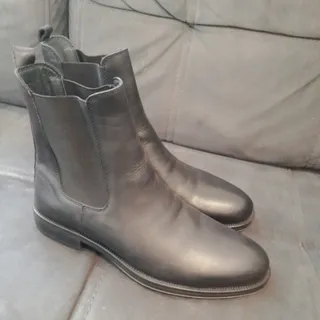 نیم بوت چرم مردانه